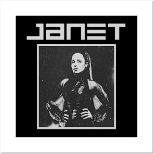 vintage tee janet 90s Posters and Art